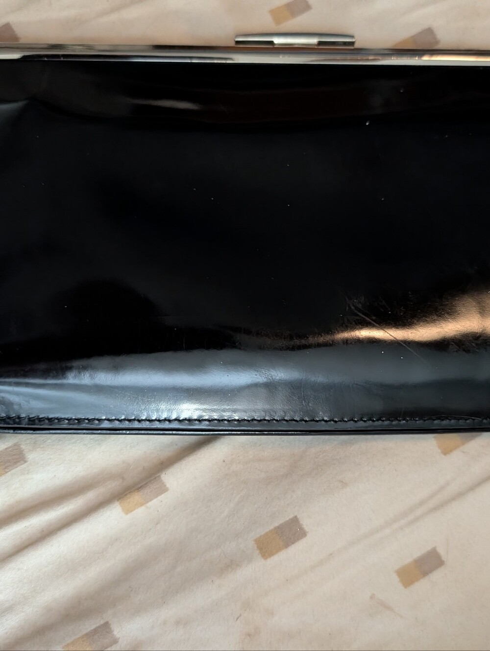 Liz Claiborne Black Patent Leather Clutch - Women Bags